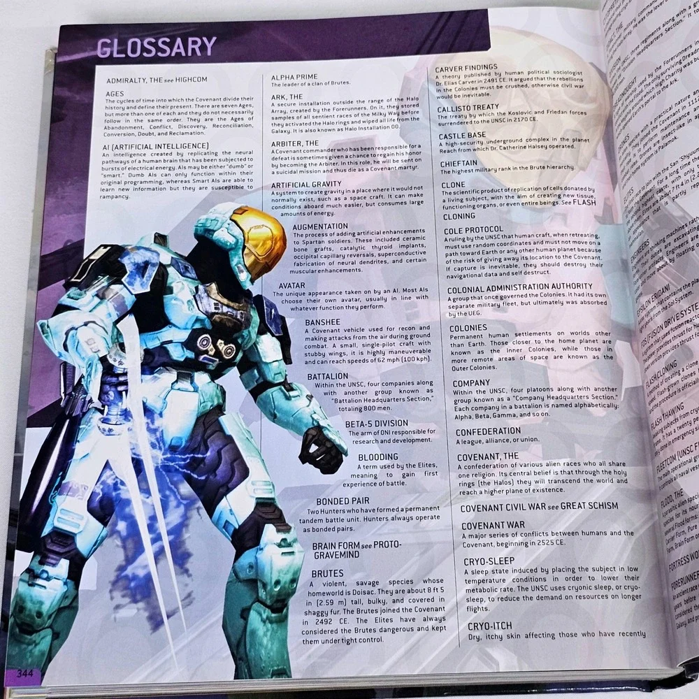 Halo Encyclopedia‎ Definitive Guide Hardcover Book DK 343 Industries Xbox 360